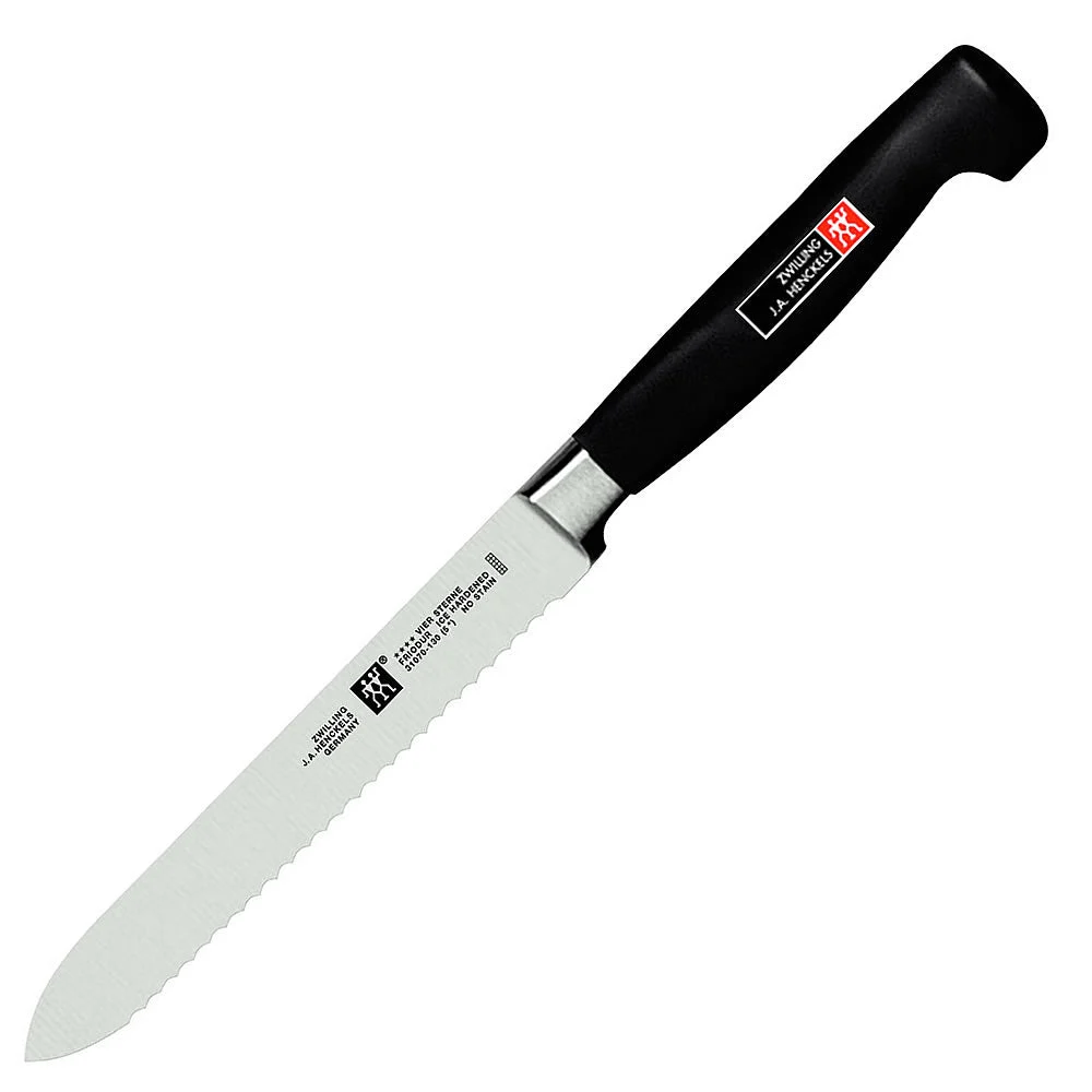 Zwilling TWIN Four Star 5″ Serrated Utility Knife