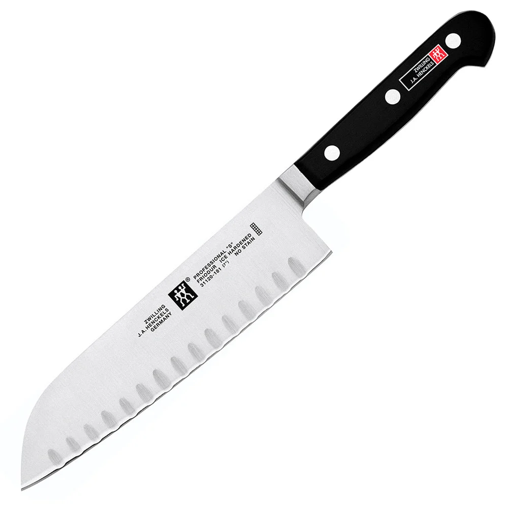 Zwilling TWIN Professional “S” 7″ Santoku Hollow Edge Knife