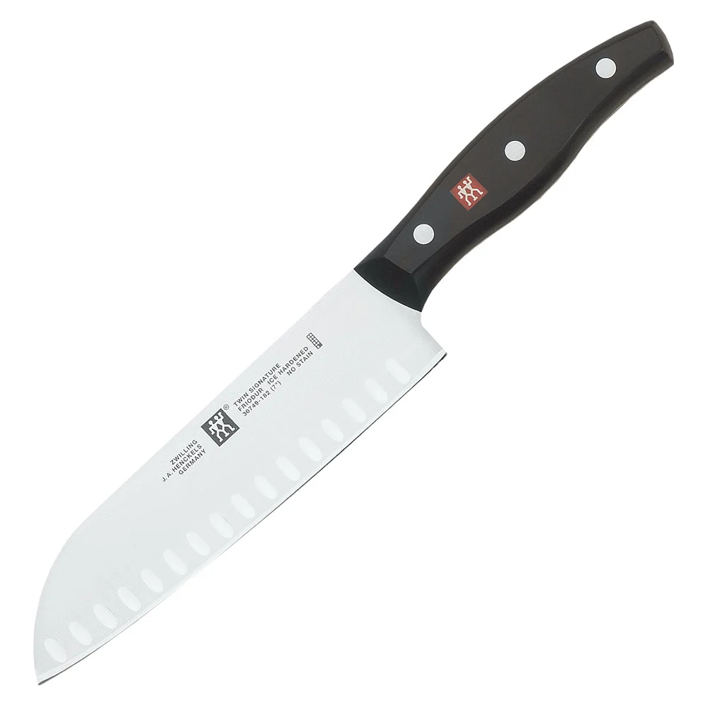 Zwilling TWIN Signature 7″ Santoku Hollow Edge Knife